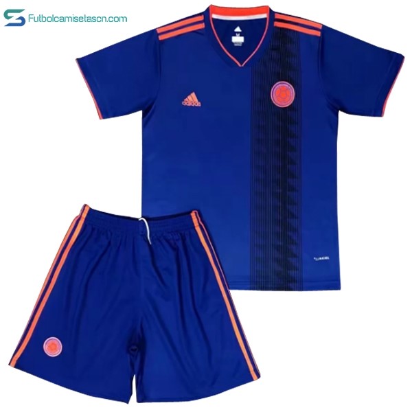 Camiseta Colombia Niños 2ª 2018